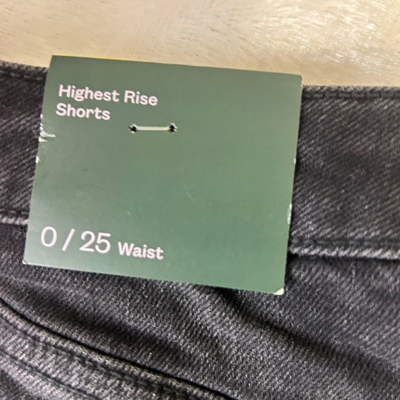 Women's‎ size 0/25 short Black Denim Shorts. Wild fable. NWT summer - Picture 5 of 5